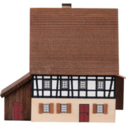 Lighted House Farmhouse with Annex - 9,1 cm / 3.6 inch