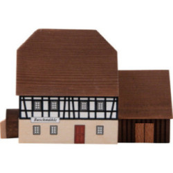 Lighted House Mill with Annex - 9,1 cm / 3.6 inch
