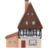 Lighted House Bakery with Annex