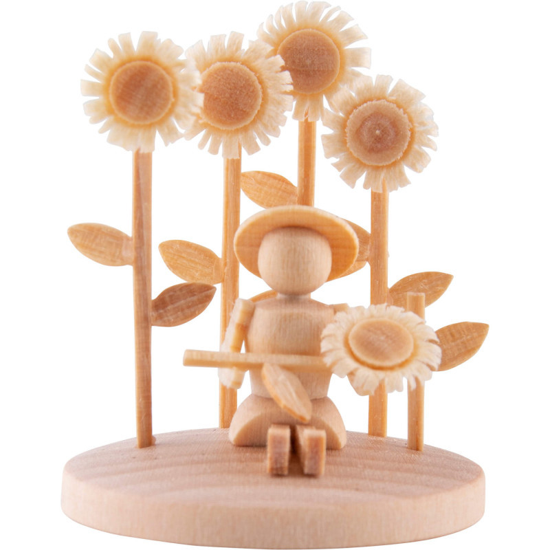 Girl with Sunflower - 3,5 cm / 1.4 inch