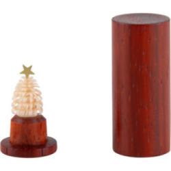 Pocket Christmas Tree - Padouk - 4,5 cm / 1.8 inch