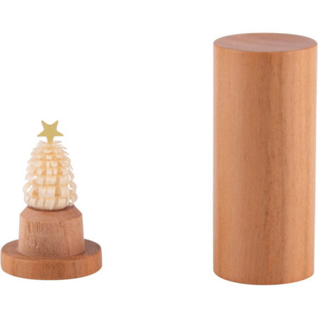 Pocket Christmas Tree - Cherrywood - 4,5 cm / 1.8 inch
