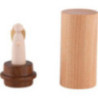 Der Engel für unterwegs - Kirschholz mit Iroko - 6 cm