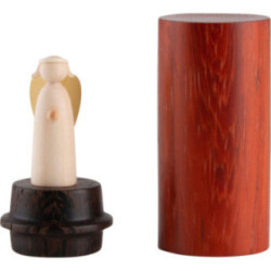 Angel To Go - Padouk Wood with Wenge - 6 cm / 2.4 inch