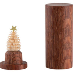 Der Weihnachtsbaum für die Hosentasche - Perlholz - 4,5 cm