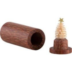 Pocket Christmas Tree - Pearl Wood - 4,5 cm / 1.8 inch