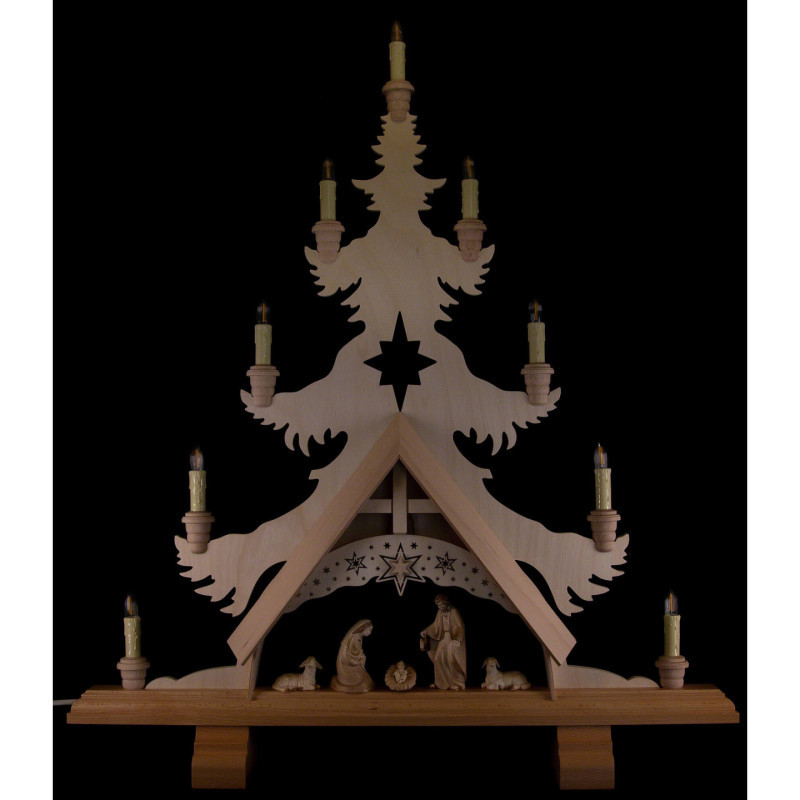 Lichterspitze Christi Geburt - Sonderedition - 66x74 cm