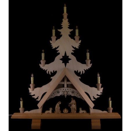 Lichterspitze Christi Geburt - Sonderedition - 66x74 cm