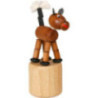 Wackeltier Pferd braun - 7,5 cm