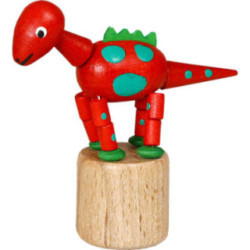Wackeltier Dinosaurier rot - 8,5 cm