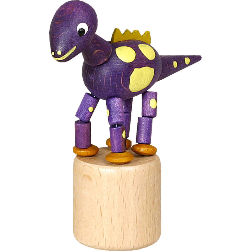 Wackeltier Dinosaurier lila - 8,5 cm