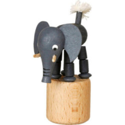 Wackeltier Elefant - 7 cm