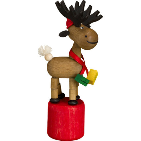 Wackeltier Weihnachtselch - 10 cm