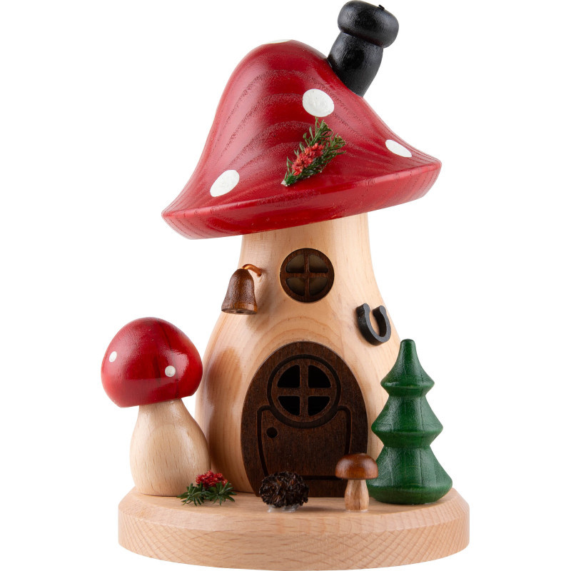 Smoker - Mushroom Hut Toadstool - 15 cm / 5.9 inch