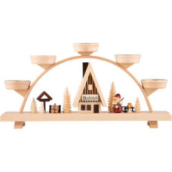 Schwibbogen Weihnachtsmann - 33x16,5 cm