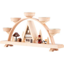 Schwibbogen Weihnachtsmann - 33x16,5 cm