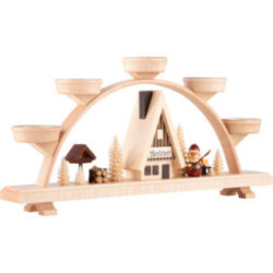 Schwibbogen Weihnachtsmann - 33x16,5 cm