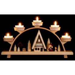 Schwibbogen Weihnachtsmann - 33x16,5 cm