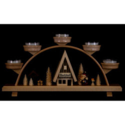 Schwibbogen Weihnachtsmann - 33x16,5 cm