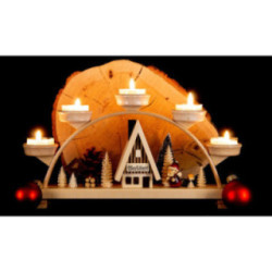 Schwibbogen Weihnachtsmann - 33x16,5 cm