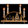 Candle Arch - Ski Lodge with Carolers - 33x15 cm / 13x5.9 inch
