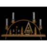 Candle Arch - Ski Lodge with Carolers - 33x15 cm / 13x5.9 inch