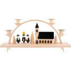 Candle Arch - With Church  - 33x15 cm / 13x5.9 inch