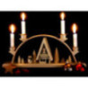 Candle Arch - With Snowman - 33x15 cm / 13x5.9 inch