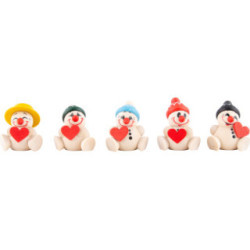 COOL MAN Heart - 5 pcs. - 6 cm / 2.4 inch