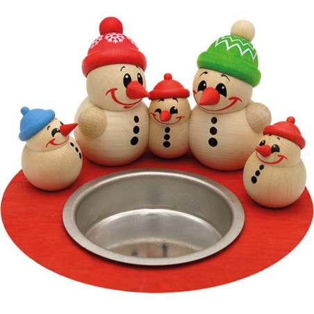 COOL MAN Teelichthalter Family mit 3 Kids - 7 cm