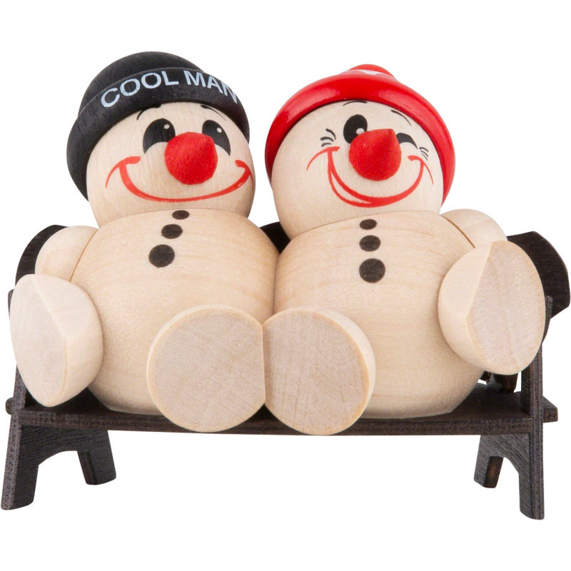 COOL MAN "Two sitting on a bench" - 5 cm / 2 inch