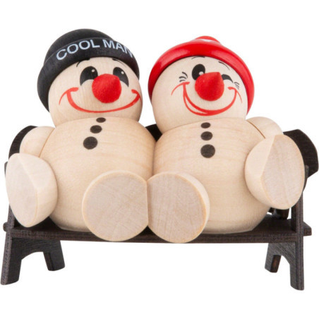 COOL MAN "Two sitting on a bench" - 5 cm / 2 inch