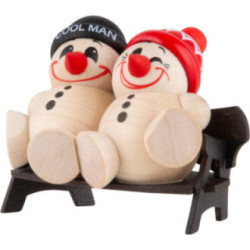 COOL MAN "Two sitting on a bench" - 5 cm / 2 inch