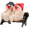 COOL MAN "Two sitting on a bench" - 5 cm / 2 inch