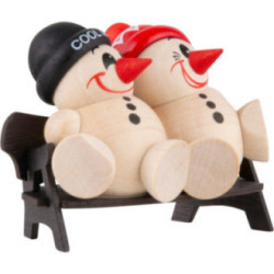 COOL MAN "Two sitting on a bench" - 5 cm / 2 inch