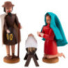 Seiffen Nativity - Holy Family - 3 pieces - 8 cm / 3.1 inch