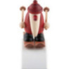 Miniaturset - Weihnachtsmann auf Ski mit Hügel - 4 cm