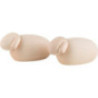 Lamb, Set of 2, Natural - 1,5 cm / 0.6 inch