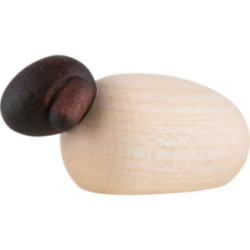 Single Lamb with Black Head, Natural - 1,5 cm / 0.6 inch