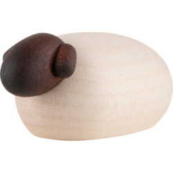 Schaf mit schwarzem Kopf einzeln, natur - 2,5 cm