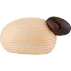Lamm mit schwarzem Kopf einzeln, natur - 2,5 cm