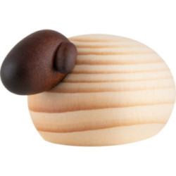 Schaf mit schwarzem Kopf einzeln, natur - 3,5 cm