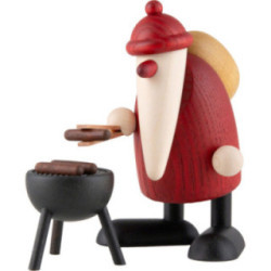 Weihnachtsmann am Grill - 9 cm