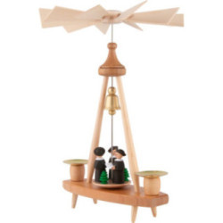 1-Tier Pyramid with Carolers - 25 cm / 9.8 inch