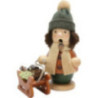 Räuchermännchen Bub mit Schlitten - 14 cm