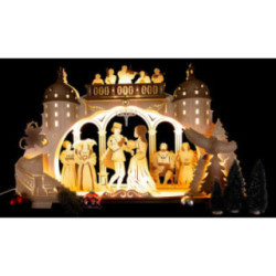 3D Candle Arch - "Three Hazelnuts for Cinderella" - 70x41 cm / 27.6x16.1 inch