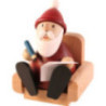 Santa in Armchair - 9 cm / 3.5 inch