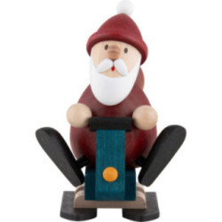 Weihnachtsmann auf Schneemobil - 10,5 cm