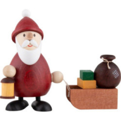 Santa with Lantern and Sleigh - 9,5 cm / 3.7 inch