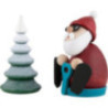 Santa with Snow-Slide and Snowy Tree  - 8,3 cm / 3.3 inch